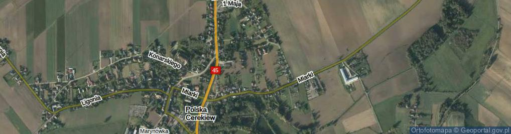 Zdjęcie satelitarne Młyńska ul.